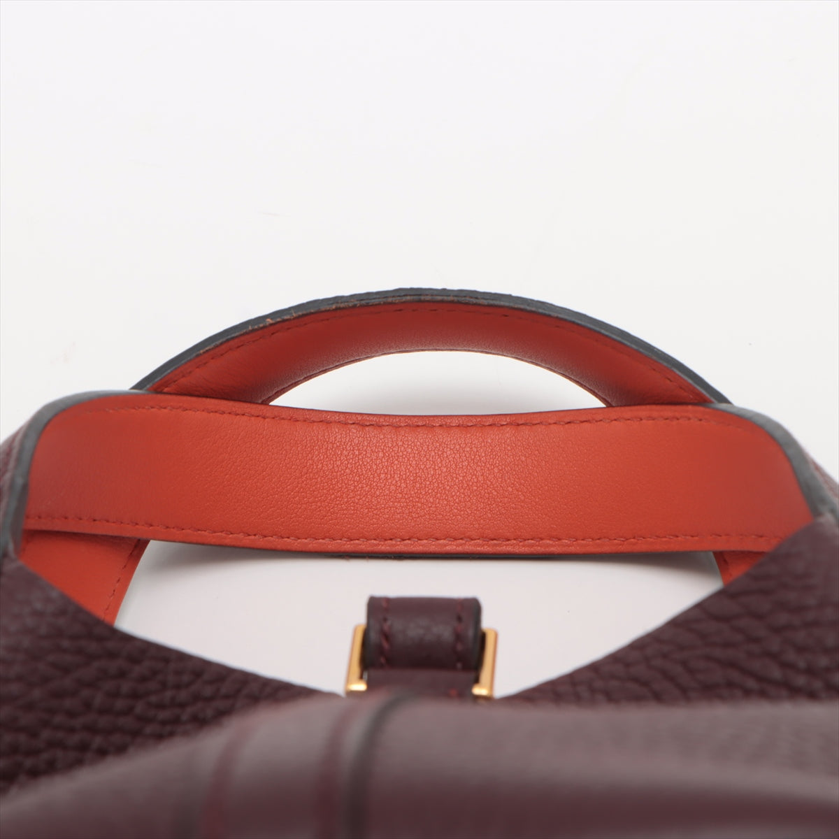 Hermes Picotin Lock Eclat PM clamens Prune x Orange Poppy G  X2016
