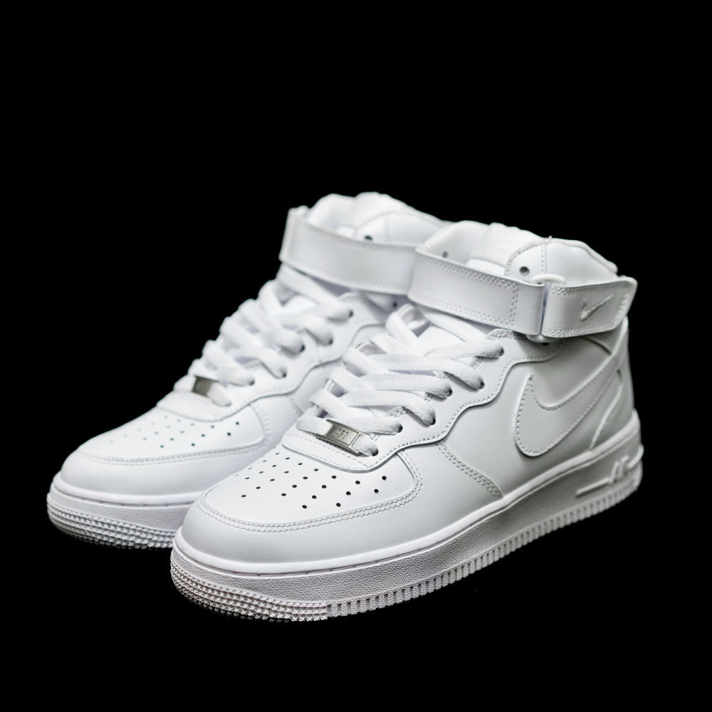 GLM - AF1 pure white mid-top