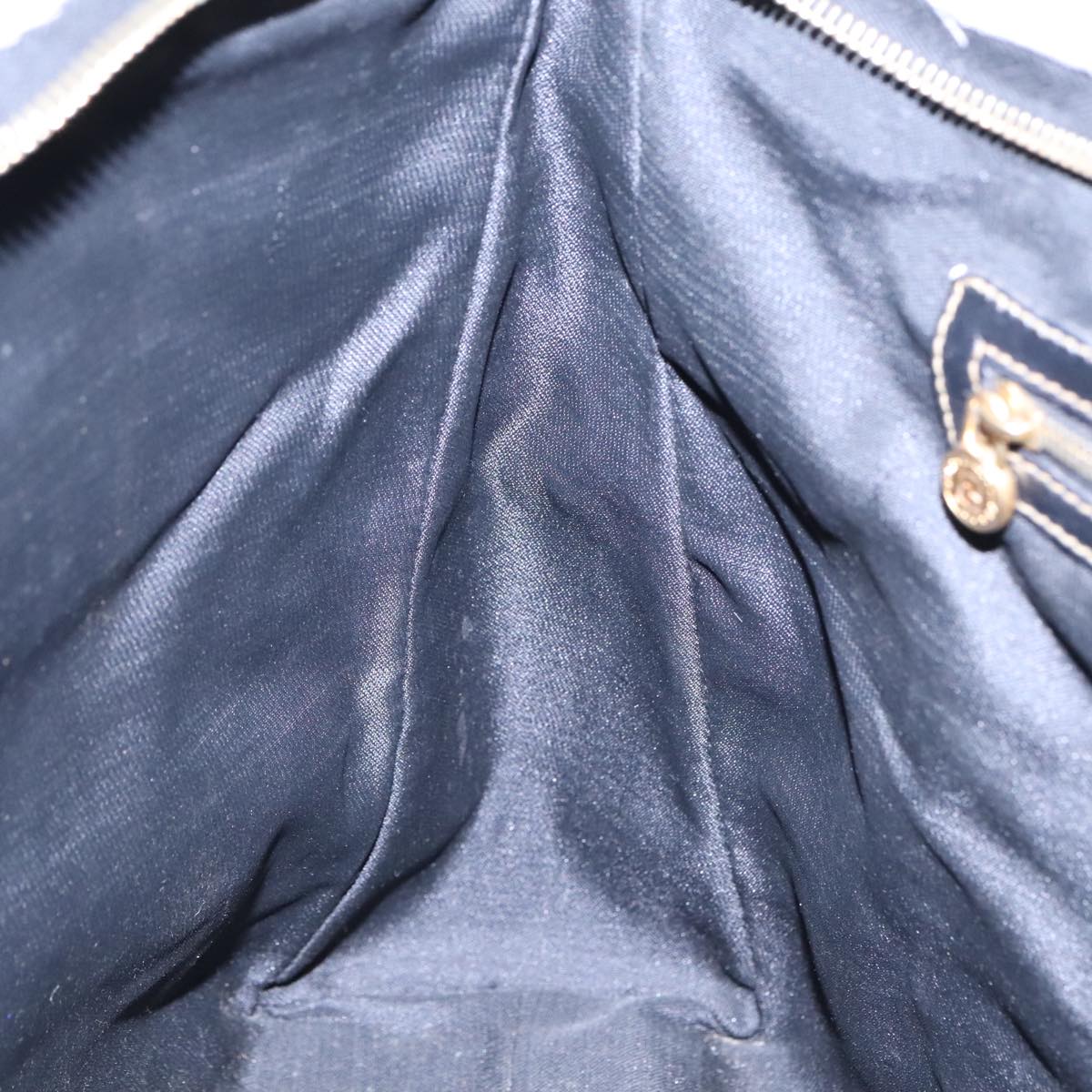 FENDI Pecan Canvas Tote Bag Brown Black gold 93517