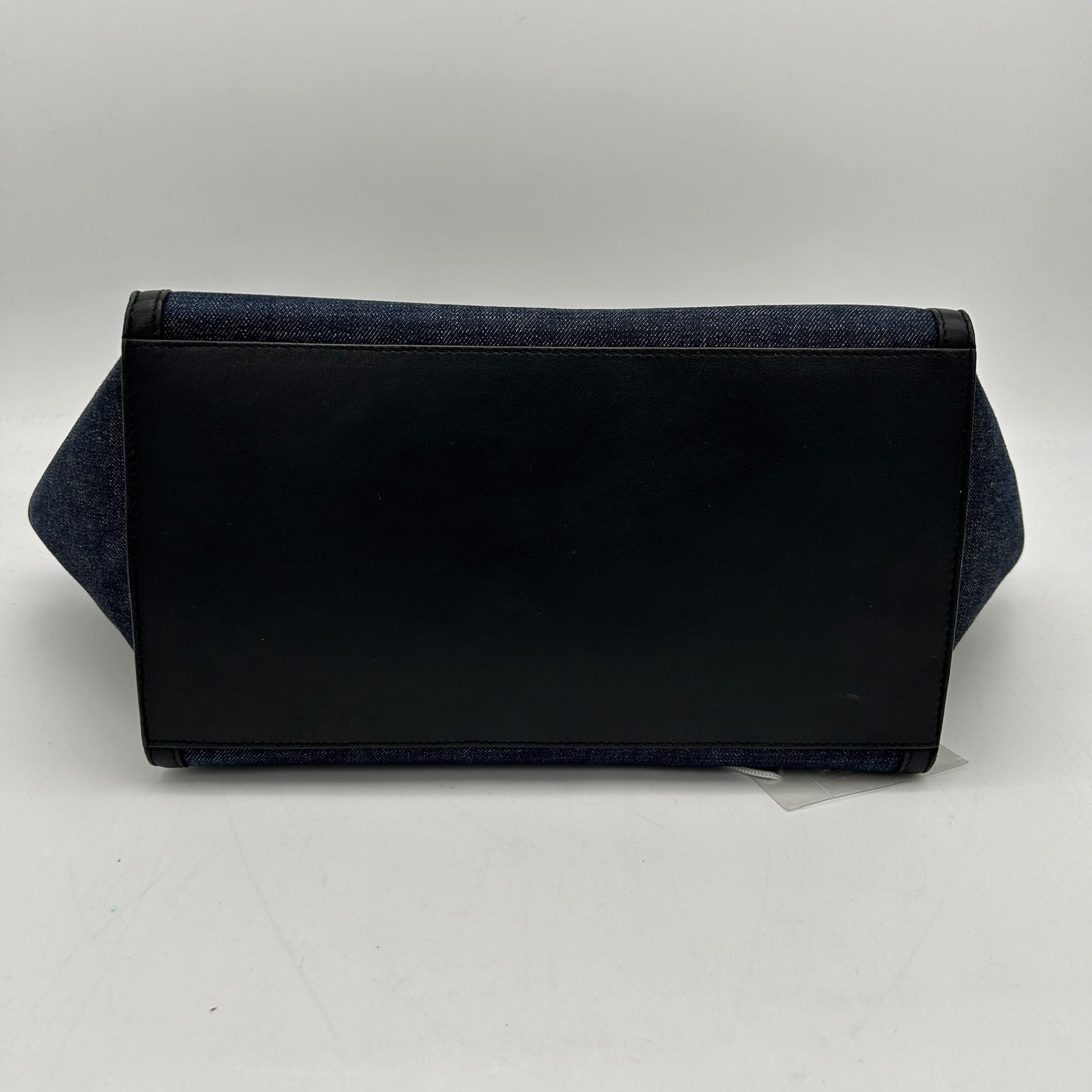 Celine Smooth Calfskin Denim Medium Trapeze Blue Handbag