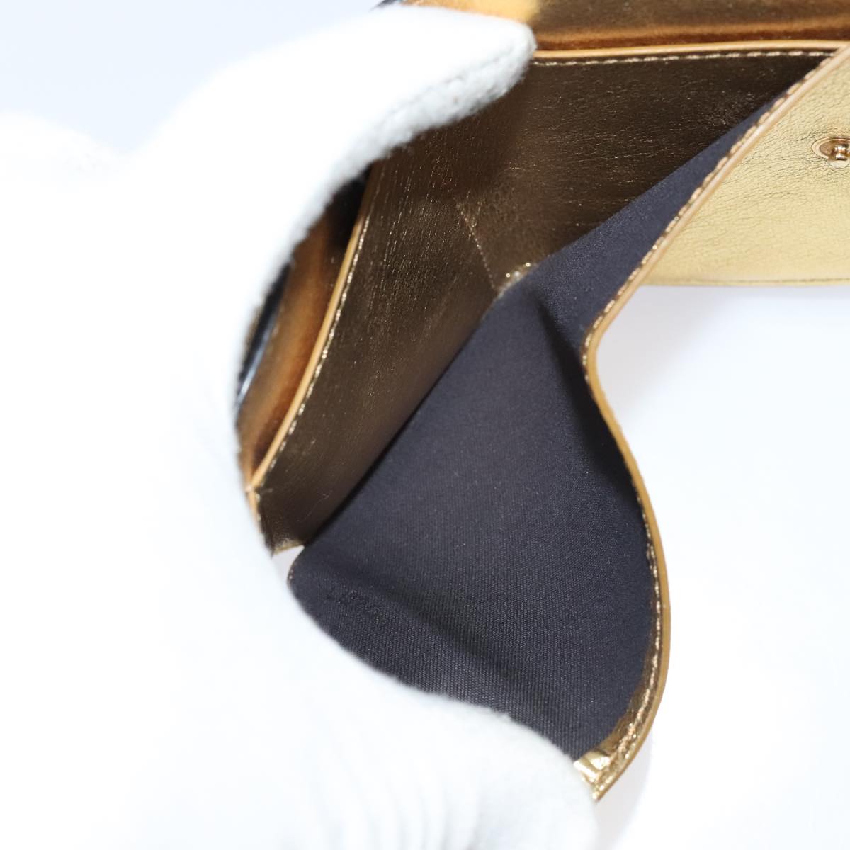 FENDI Zucca Canvas Wallet Gold Tone 8M0395 93704