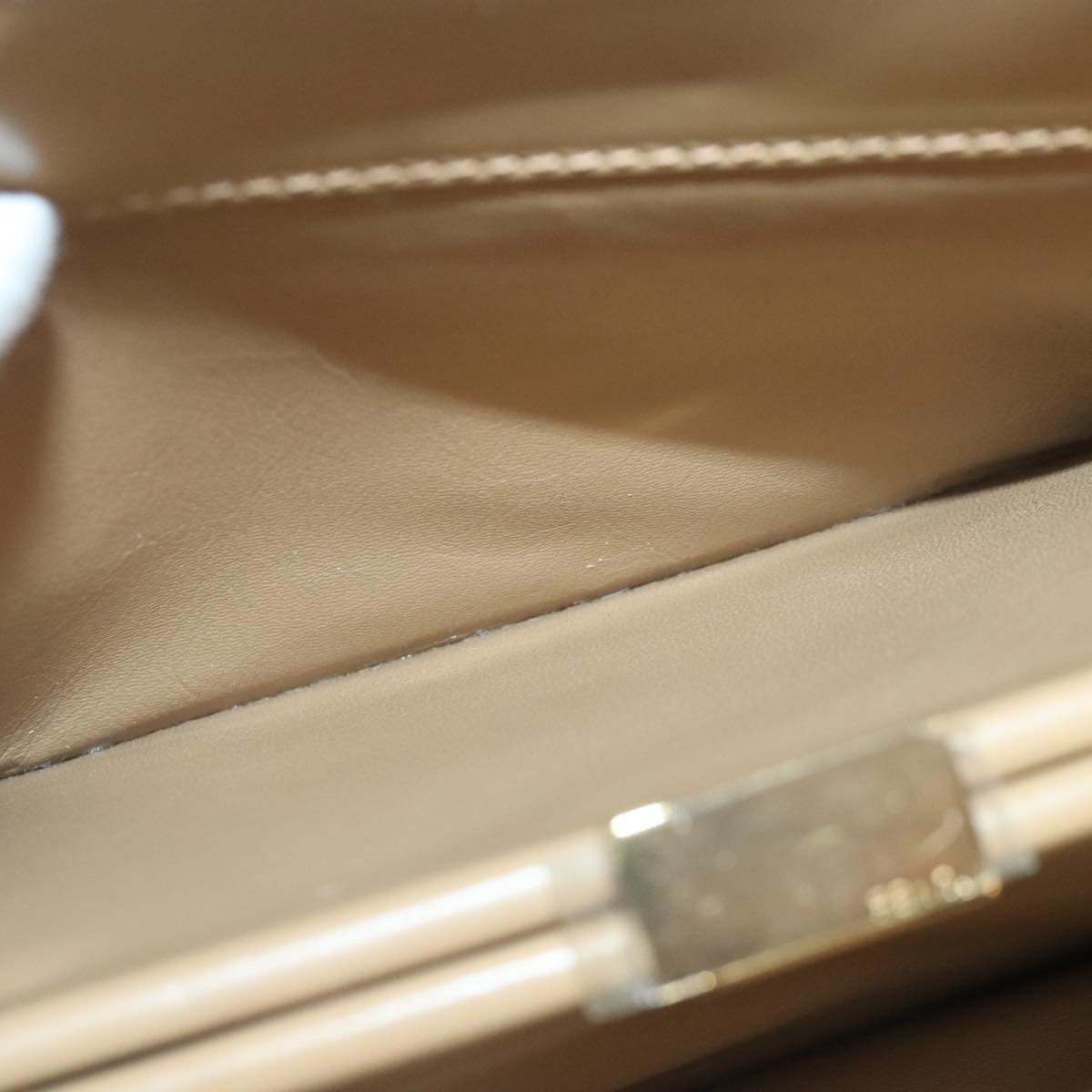 FENDI Zucca Canvas Hand Bag Beige Gold 93833A