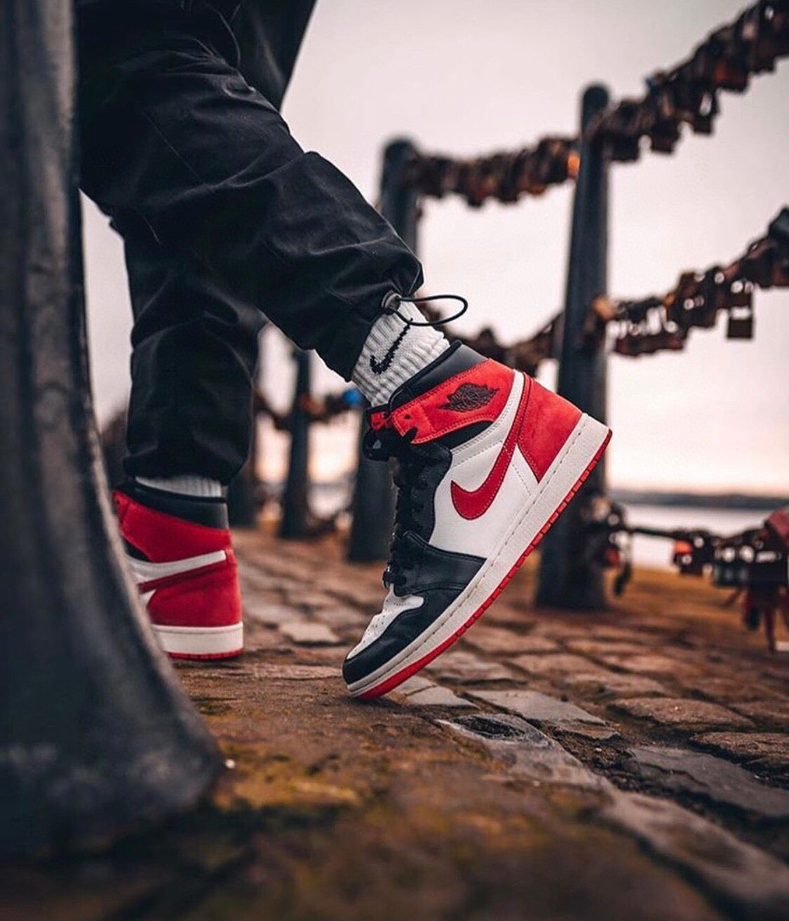 GLM - AJ1 High Six Crowns Black and Red
