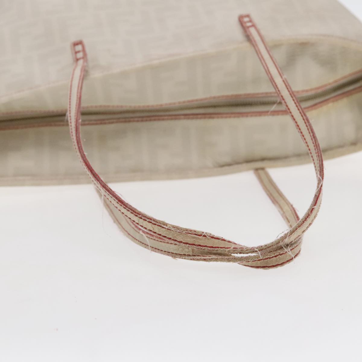 FENDI Zucca Canvas Tote Bag White 94234
