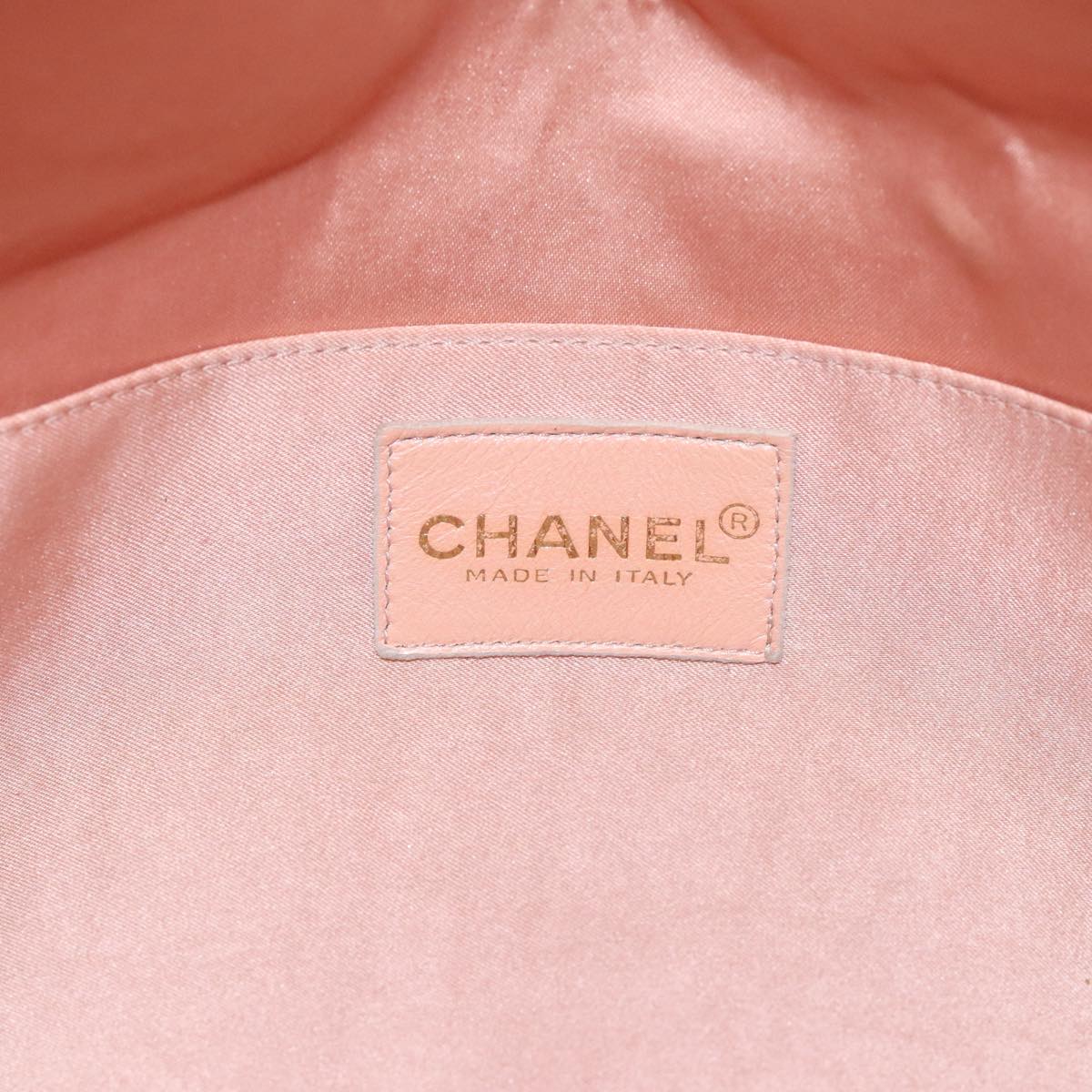 CHANEL Hand Bag Nylon Pink CC 94283