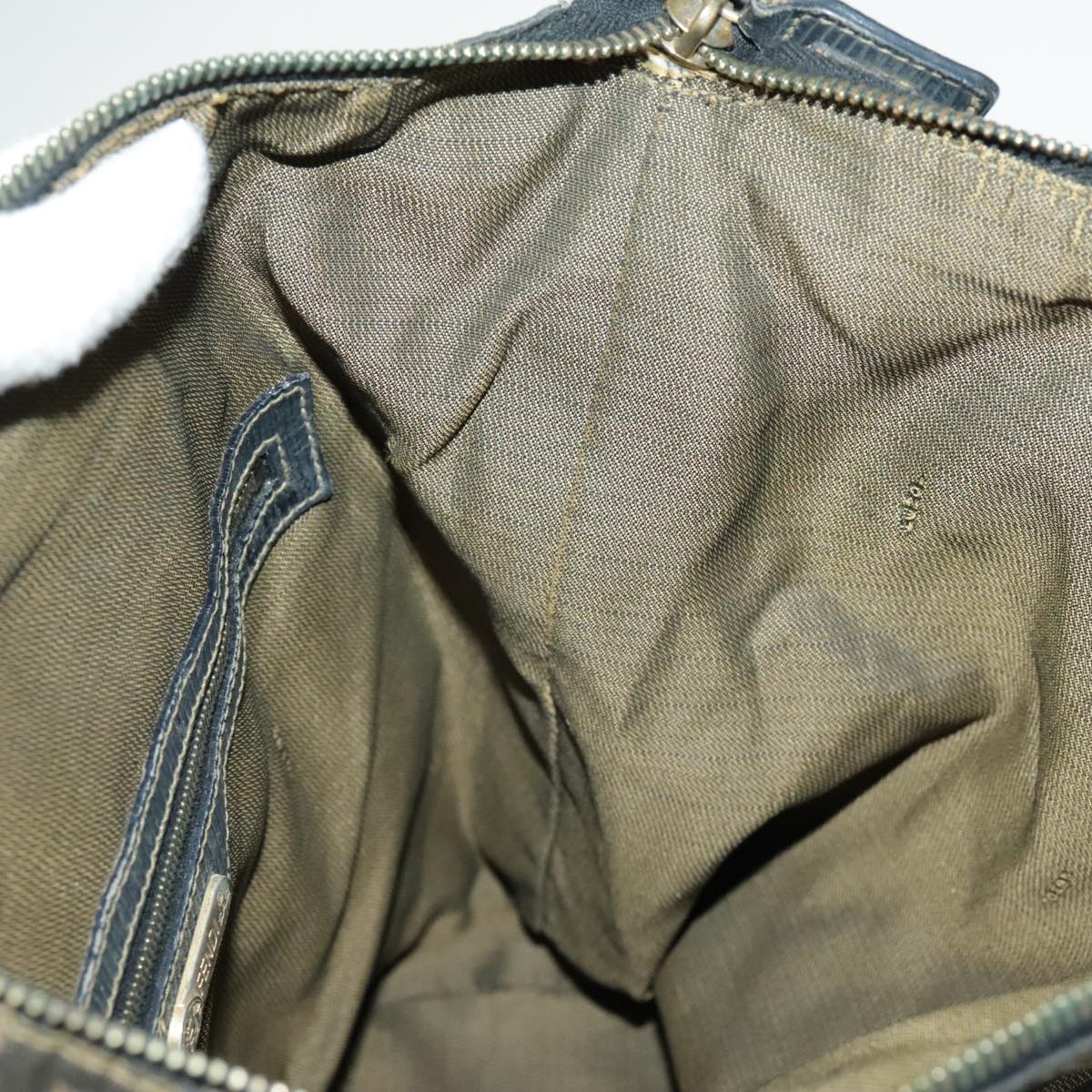 FENDI Zucca Canvas Backpack Brown Black Gold 94295