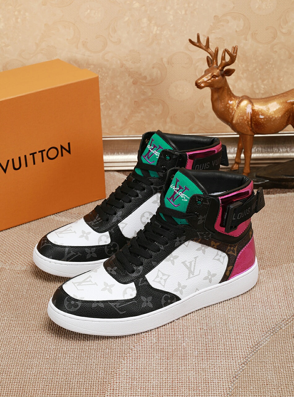 GLM - LUV High Top White Black Sneaker