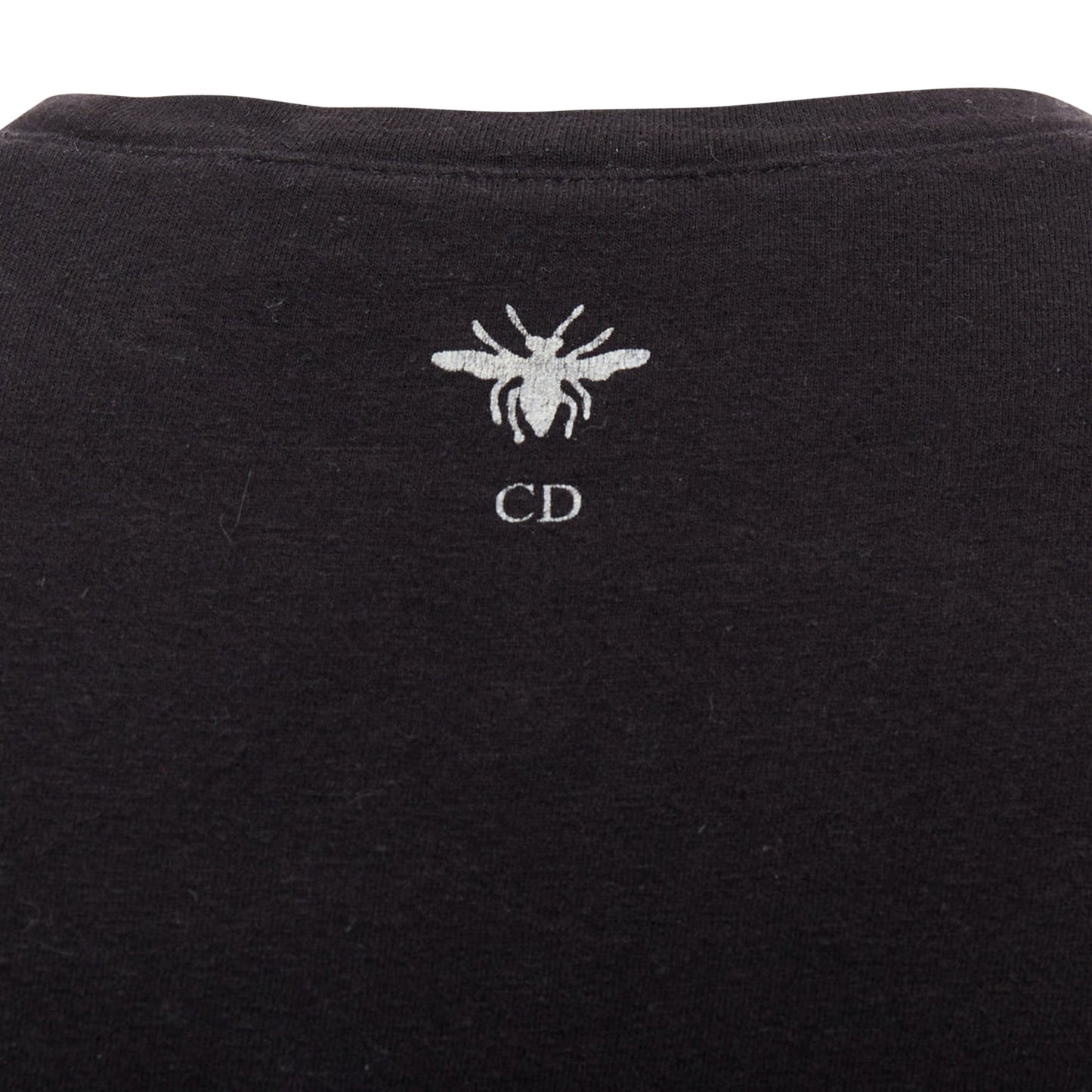 Christian Dior Addict Cotton Linen Logo Print Tshirt