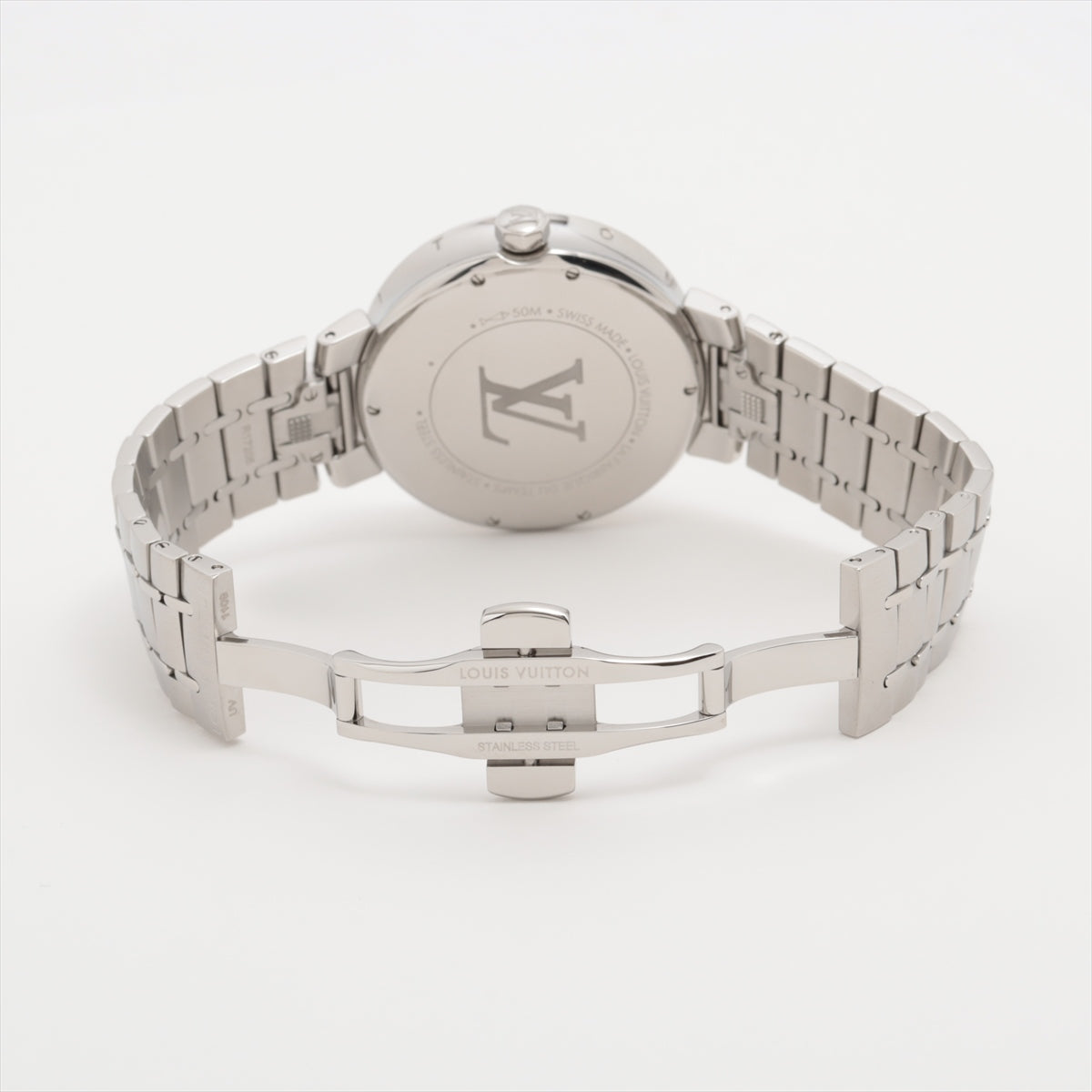 Louis Vuitton Tambur Moon Devine QA019 SS QZ Silver  Panerai 7