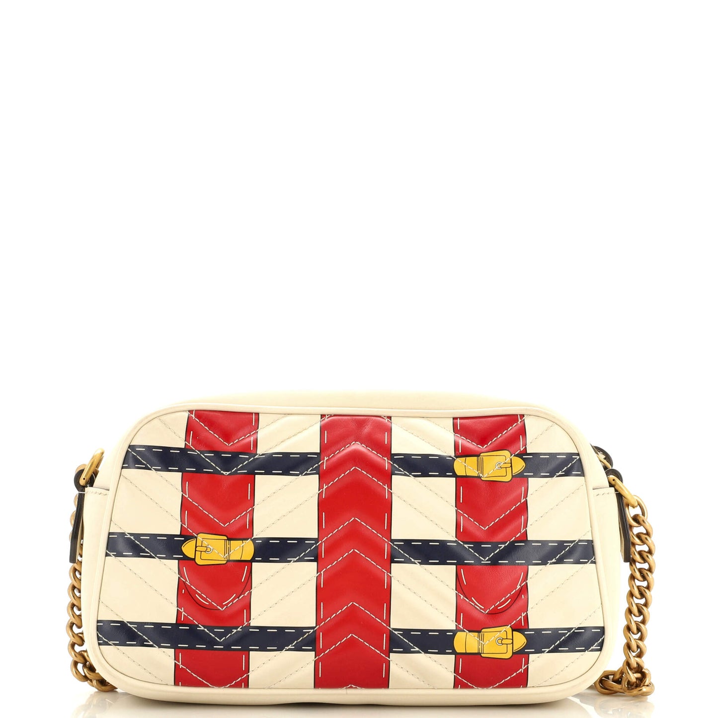 GG Marmont Camera Bag Trompe L'Oeil Matelasse Leather Small