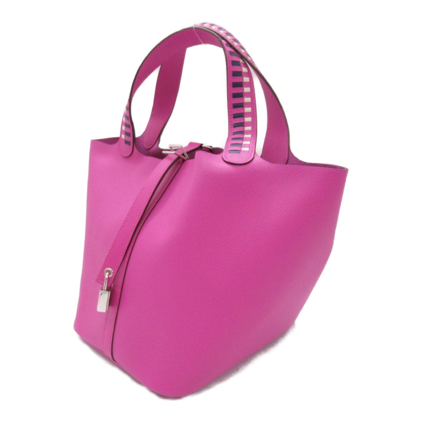 Hermes HERMES Picotin Lock MM Treasury Magnolia Tote Bag  Bag Leather  Epsom Pink Magnolia/ClÃƒÆ’Ã‚Â©/Blue Sapphire-L ÃƒÂ£Ã¢â€šÂ¬Ã‚ÂAncestralÃƒÂ£Ã¢â€šÂ¬Ã¢â‚¬Ëœ EI BRANDOFF