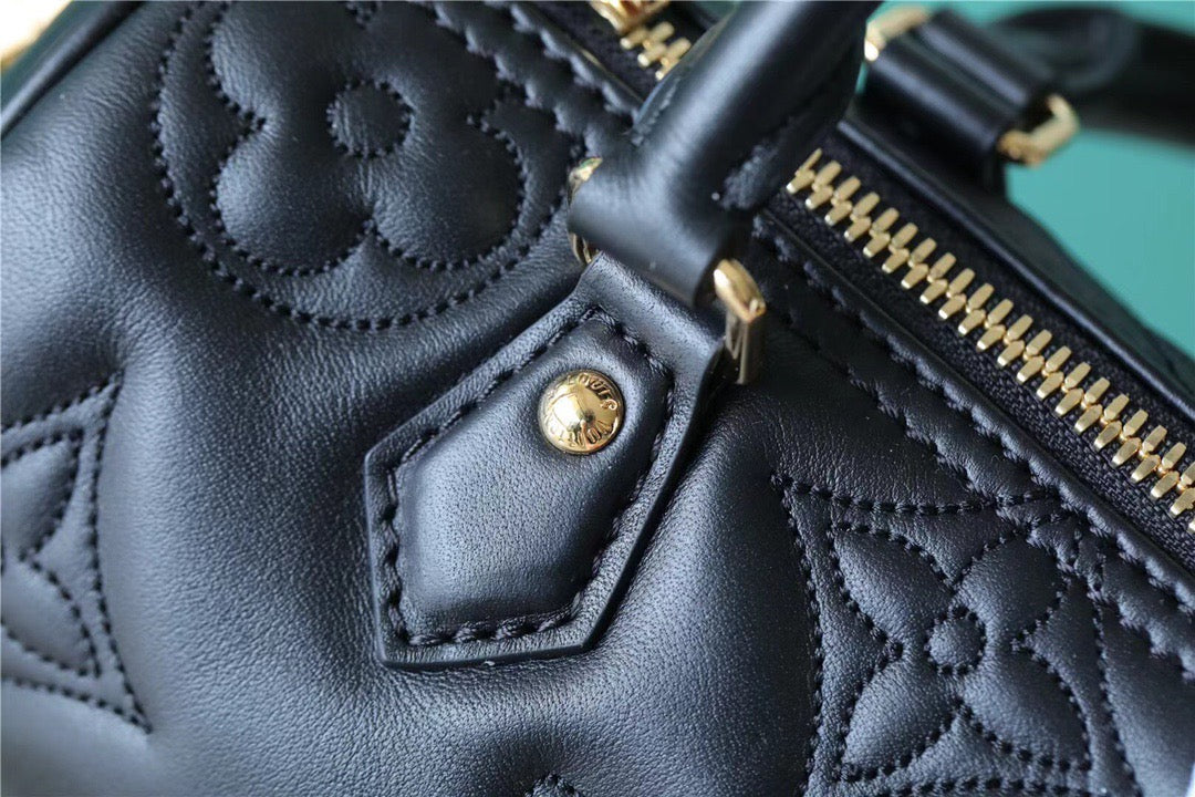 LV Papillon GLAMI Bag Classic Monogram For Women 20cm Black LV M59800
