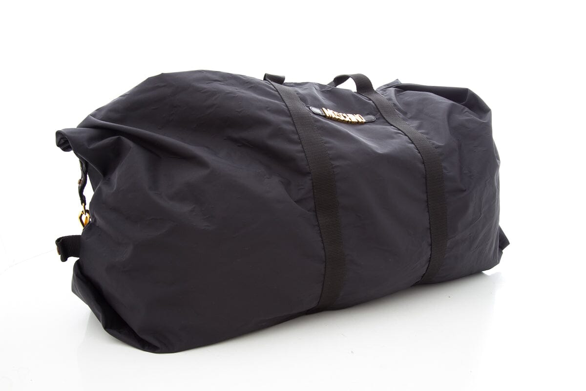 Moschino Black Nylon Weekender