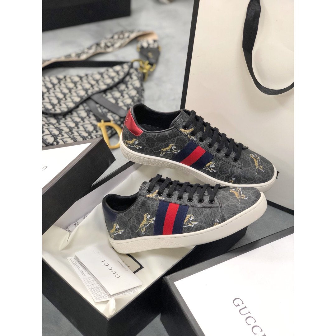 GLM-GCI Ace Beige  Tiger Sneaker 079