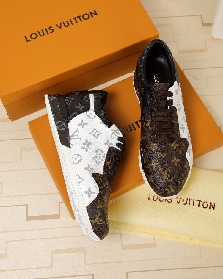GLM - LUV GLMnogram Denim Brown And Gray Sneaker