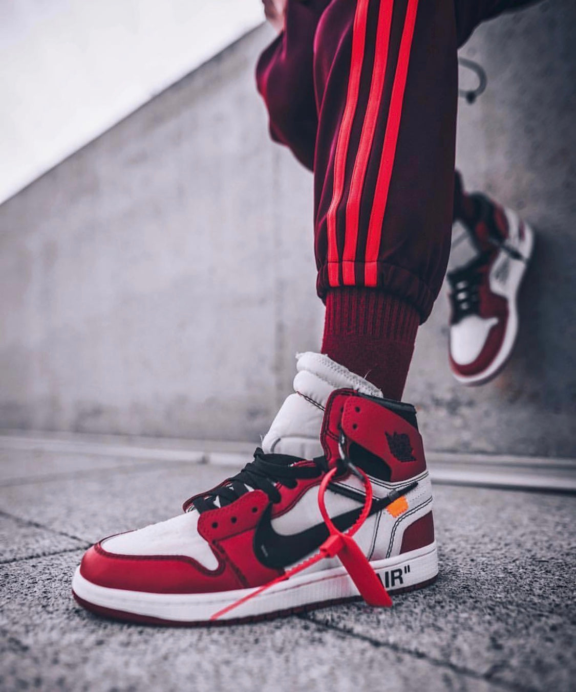 GLM - AJ1 White Red