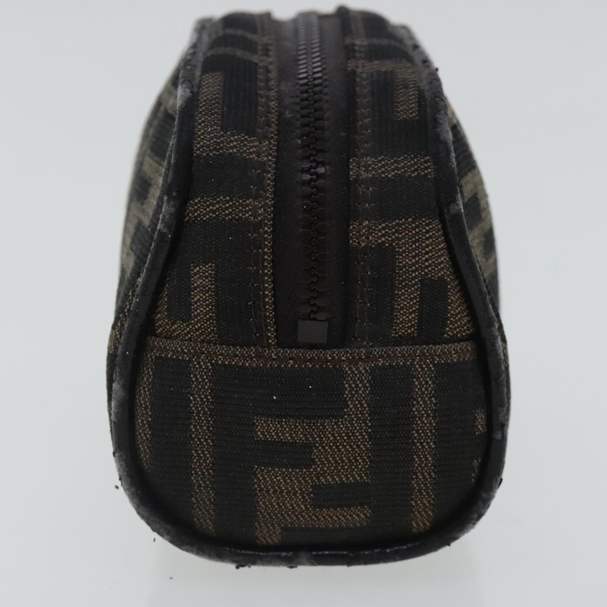 FENDI Zucca Canvas Pouch Brown 96675
