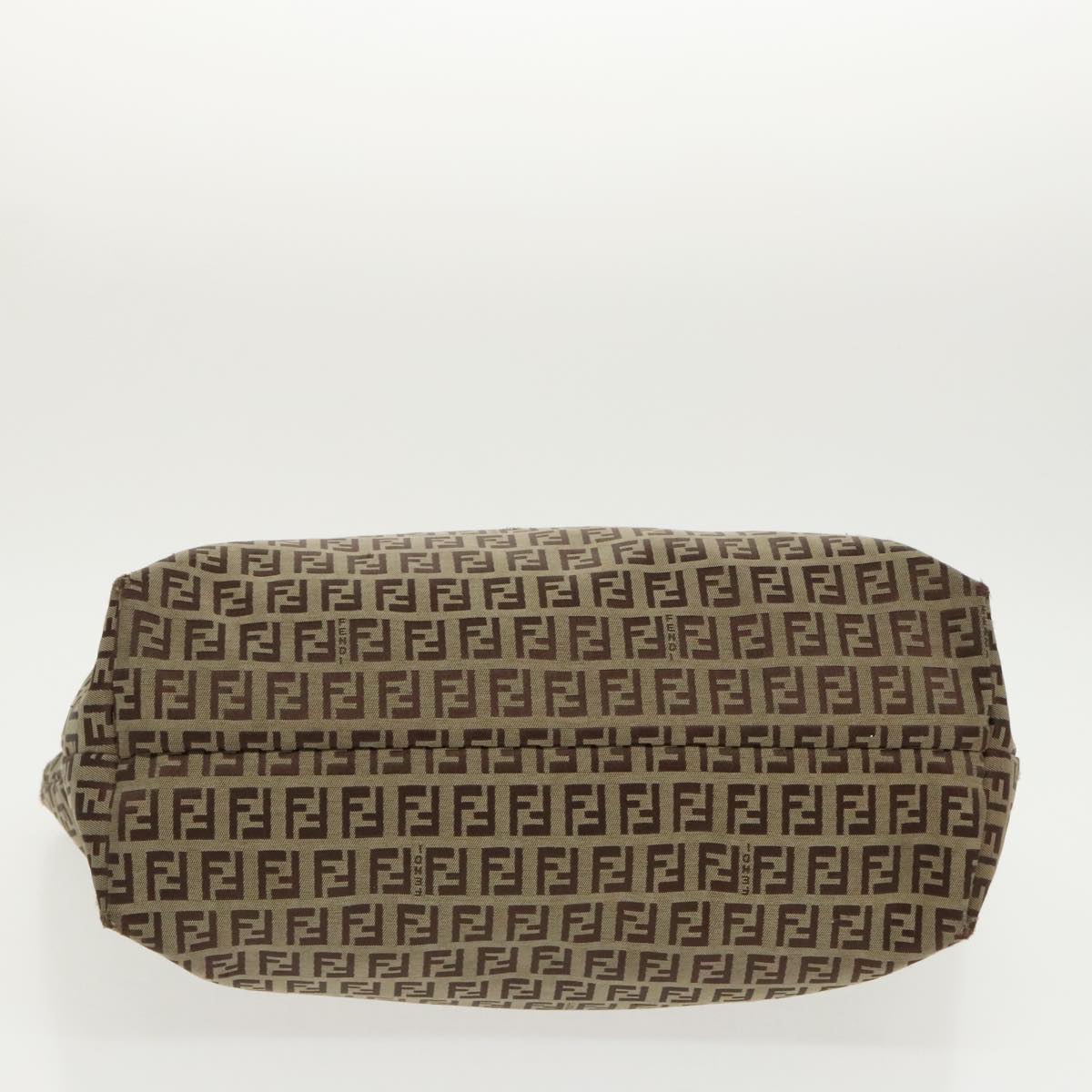 FENDI Zucchino Canvas Tote Bag Beige 97032