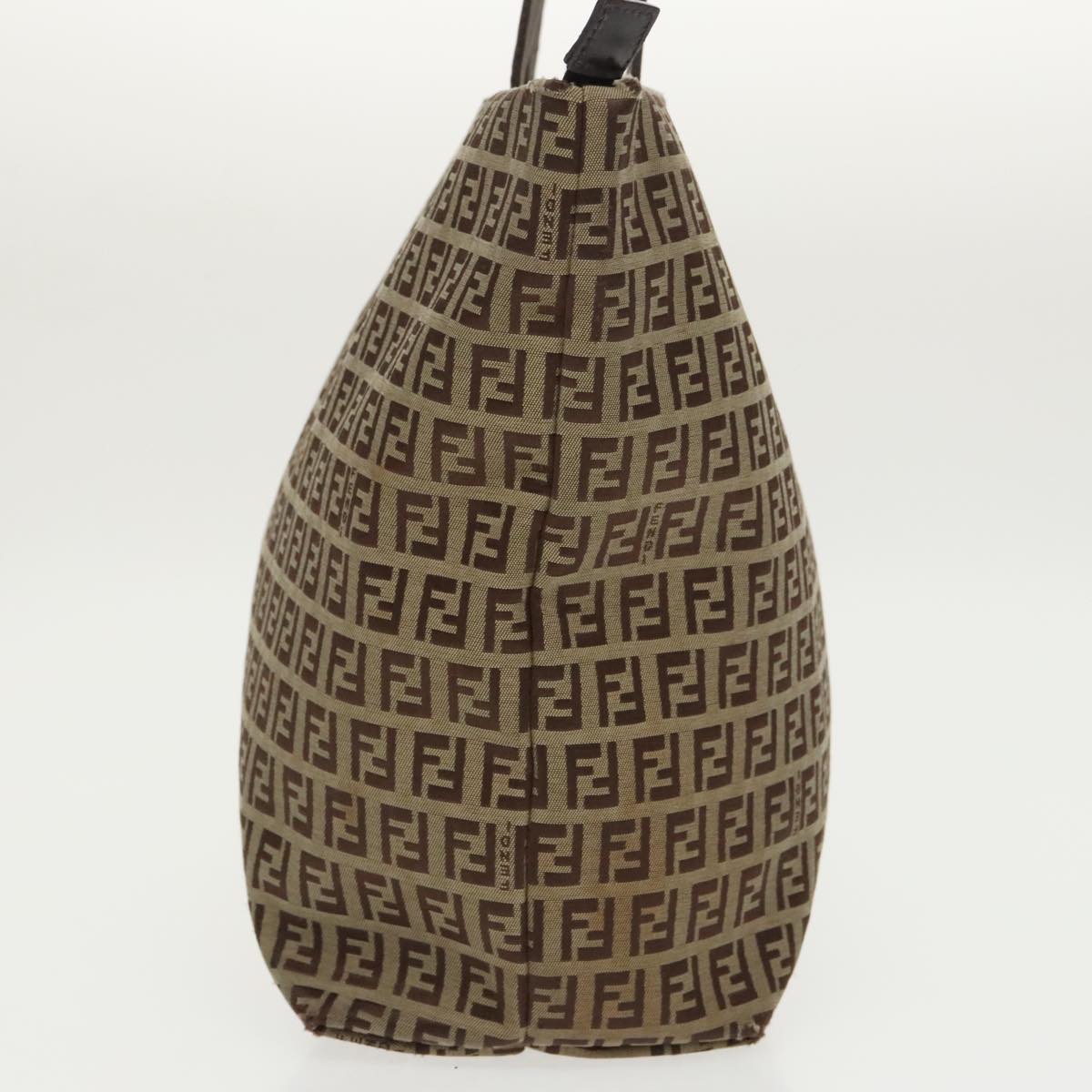 FENDI Zucchino Canvas Tote Bag Beige 97032