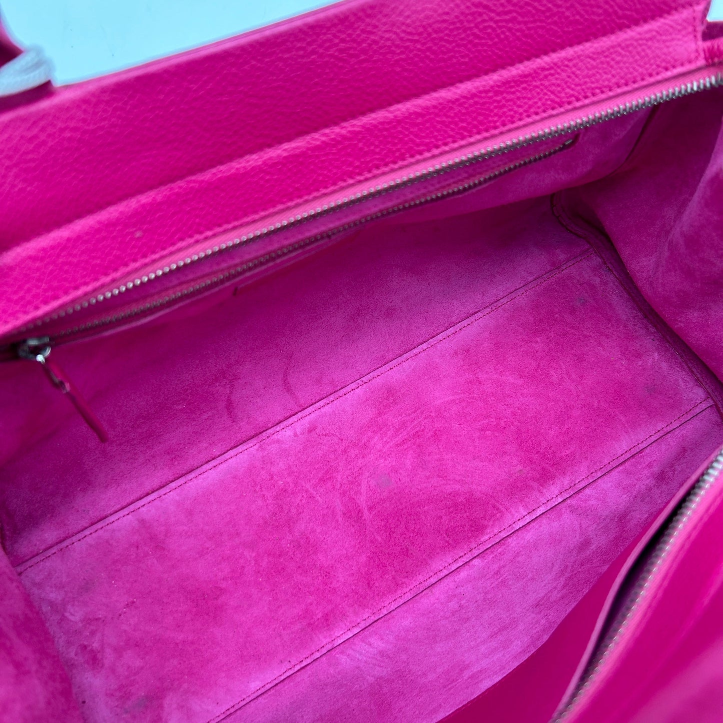 Saint Laurent Cabas Rive Gauche Pink Leather Tote Medium