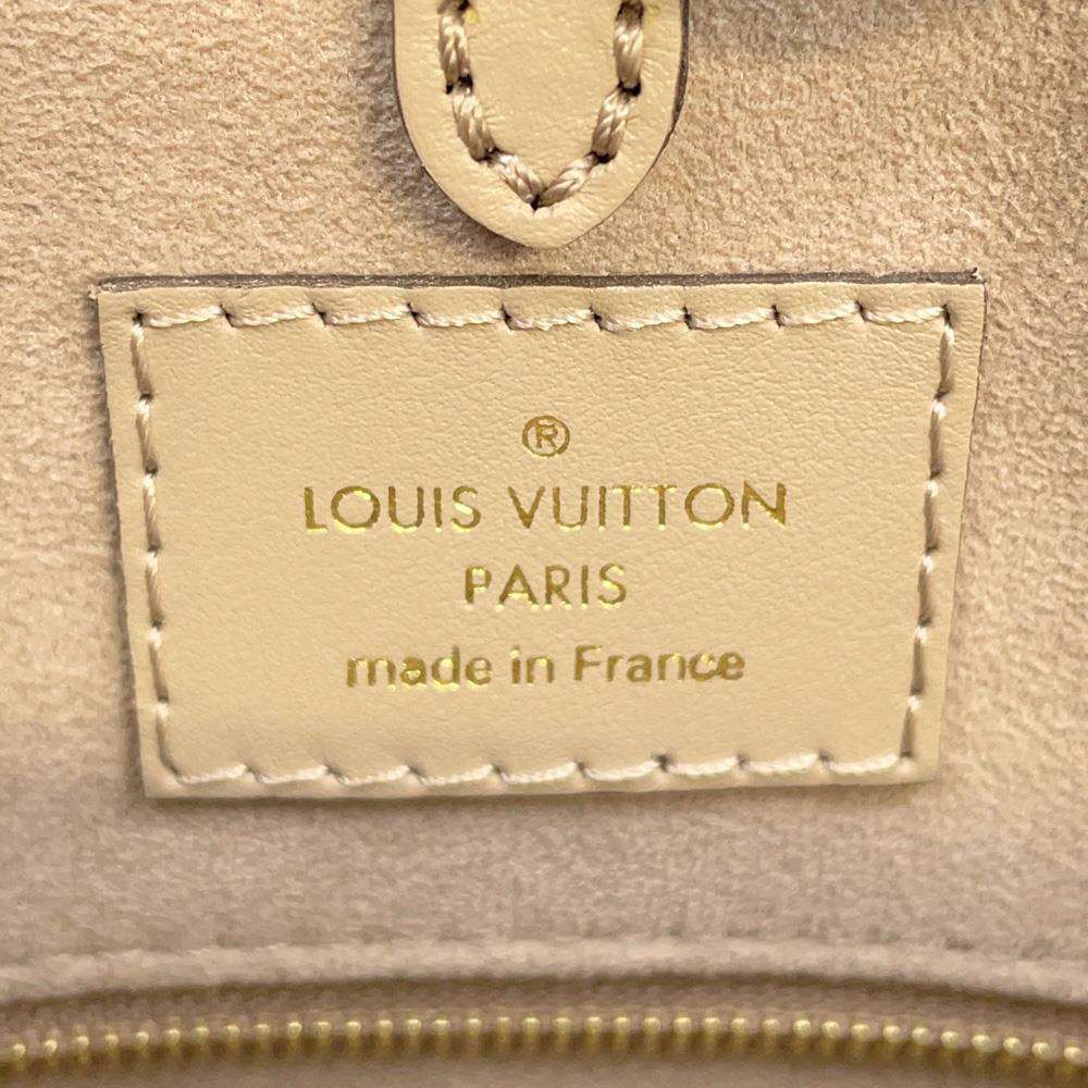 LOUIS VUITTON Onthego Tourterelle/Claim M45494 Monogram Empreinte Leather Size MM