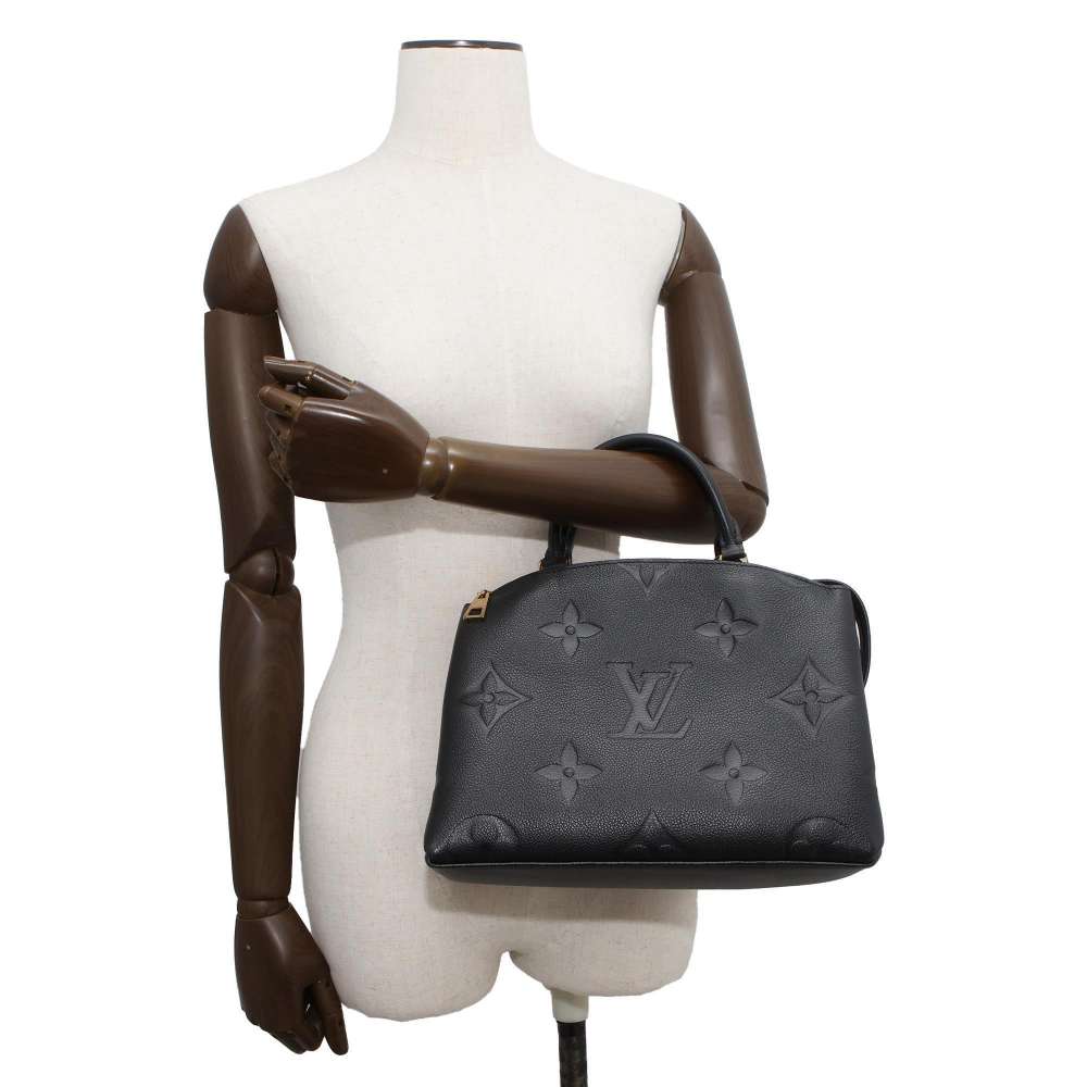 LOUIS VUITTON Petit Palais Noir M58916 Monogram Empreinte Leather Size PM