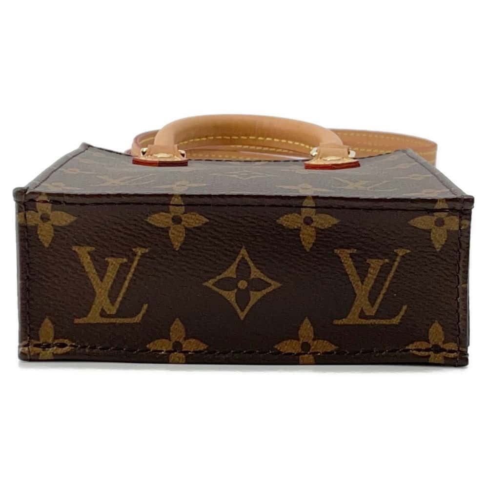 LOUIS VUITTON Petit Sac Plat Brown M81295 Monogram