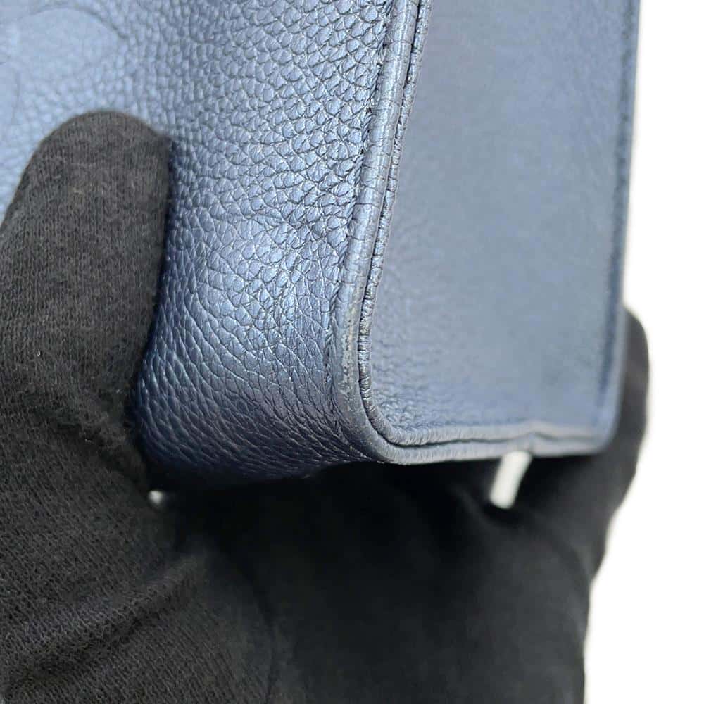 LOUIS VUITTON Onthego Navy Blue M58956 Monogram Empreinte Leather Grain Leather Size PM