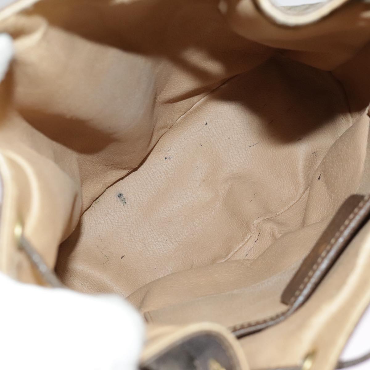 GUCCI GG Supreme Web Sherry Line Shoulder Bag PVC Beige 164 02 034 98308