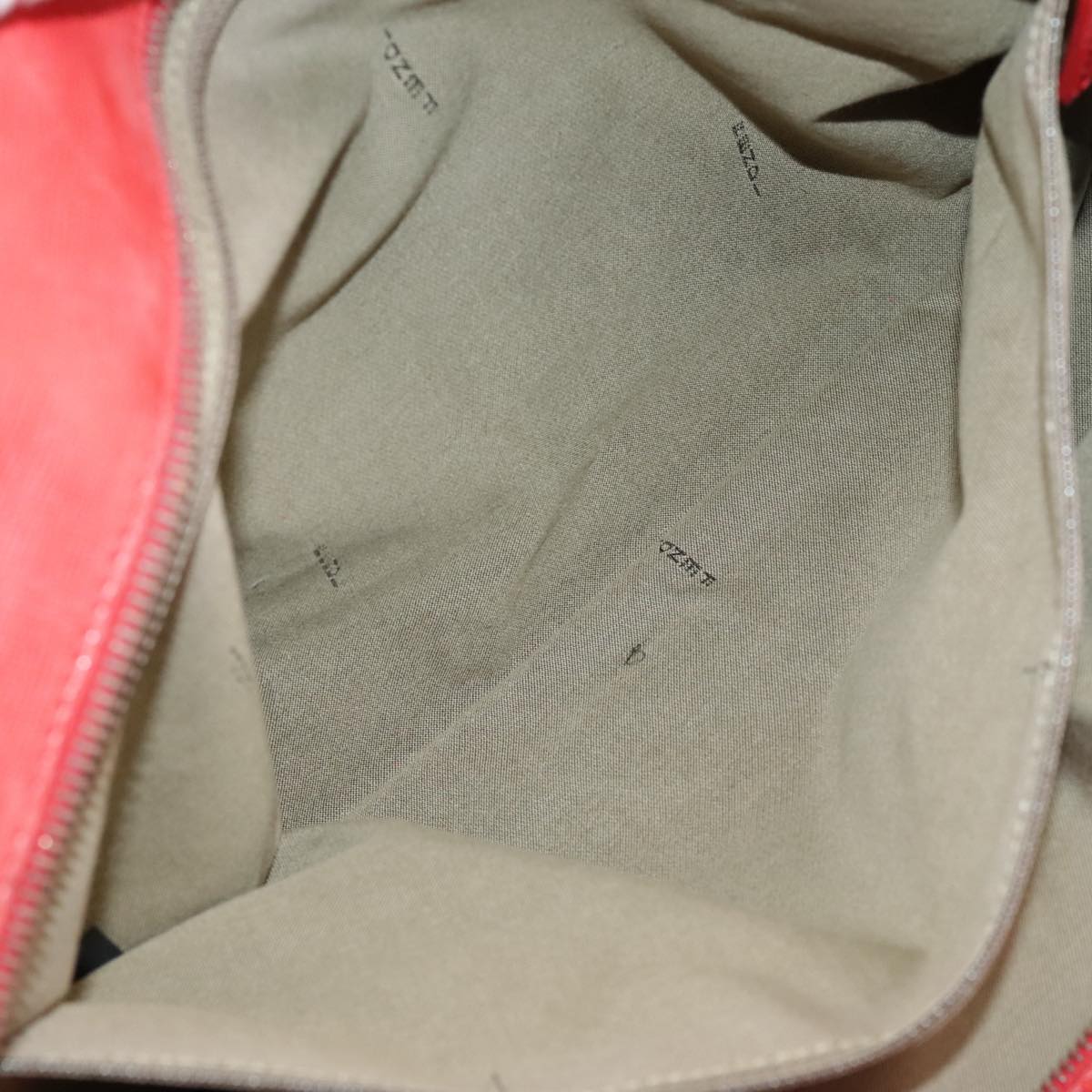 FENDI Zucca Canvas Tote Bag White Red 98476