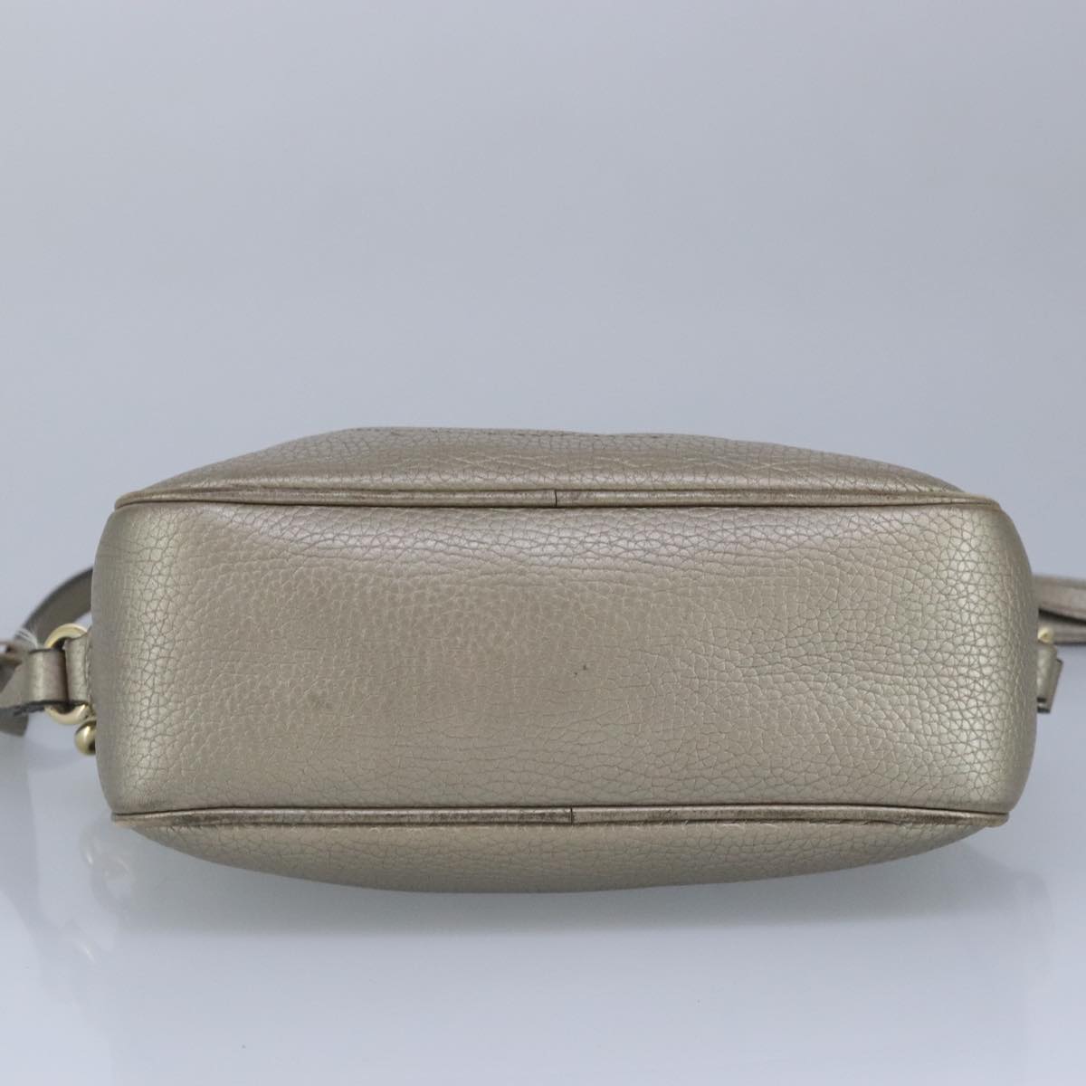 GUCCI Soho Shoulder Bag Leather Beige Gold 808364 98480
