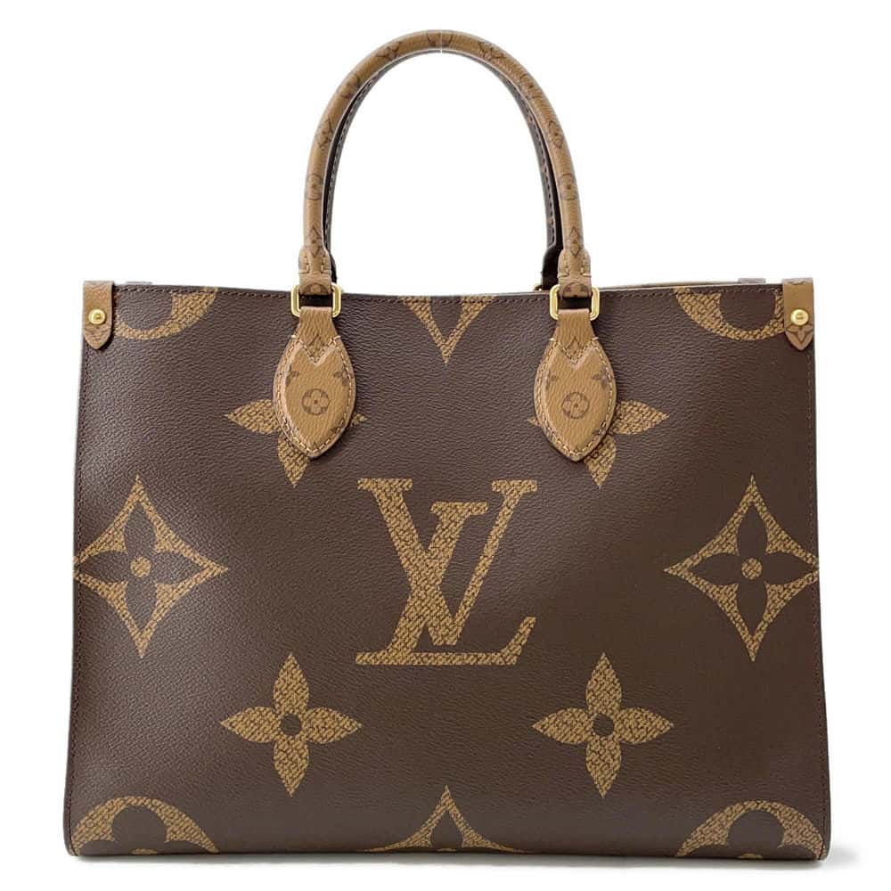 LOUIS VUITTON Onthego Red M45321 Monogram Monogram Reverse Canvas Monogram Giant Size MM