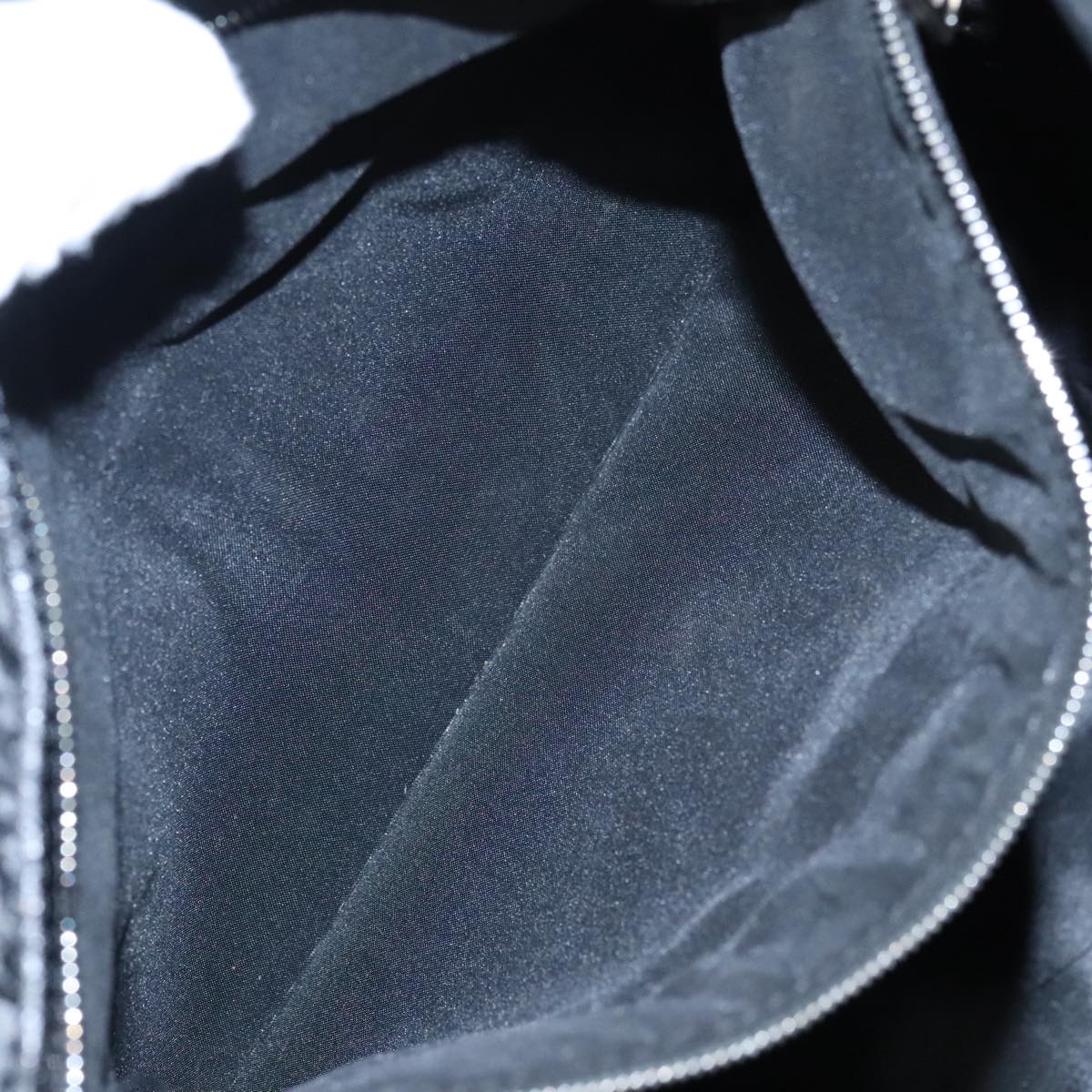 FENDI Shoulder Bag Nylon Black Silver 98709