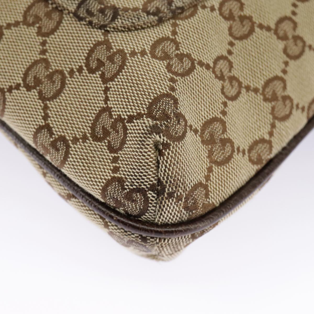 GUCCI GG Canvas Shoulder Bag Beige 122793 98853