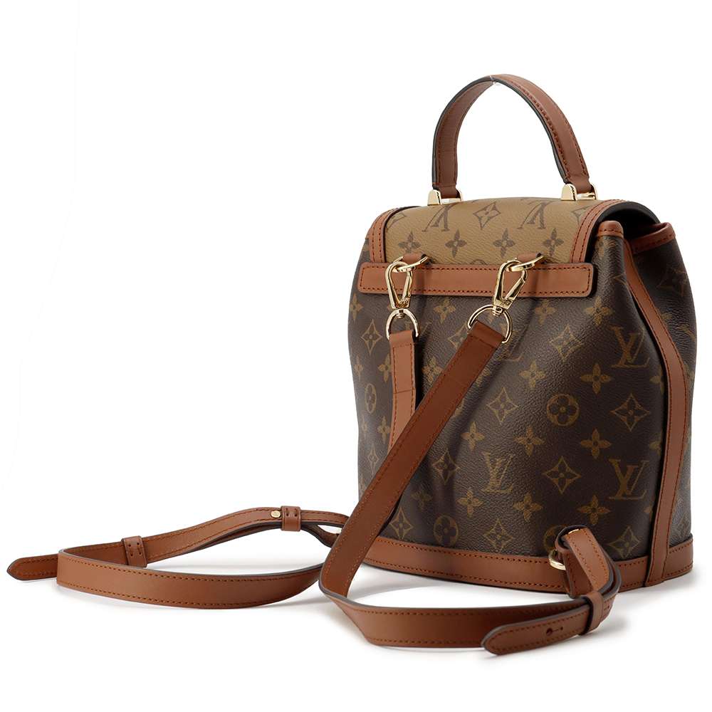 LOUIS VUITTON Dauphineãƒ»Backpack Noir M45142 Monogram Monogram Reverse Canvas
