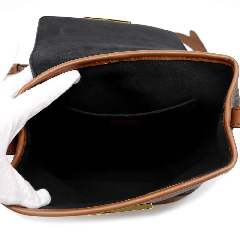 LOUIS VUITTON Dauphineãƒ»Backpack Noir M45142 Monogram Monogram Reverse Canvas