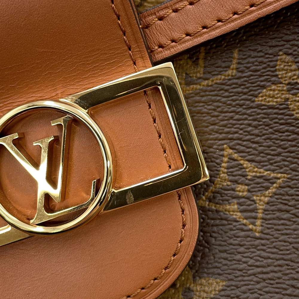 LOUIS VUITTON Dauphineãƒ»Backpack Noir M45142 Monogram Monogram Reverse Canvas