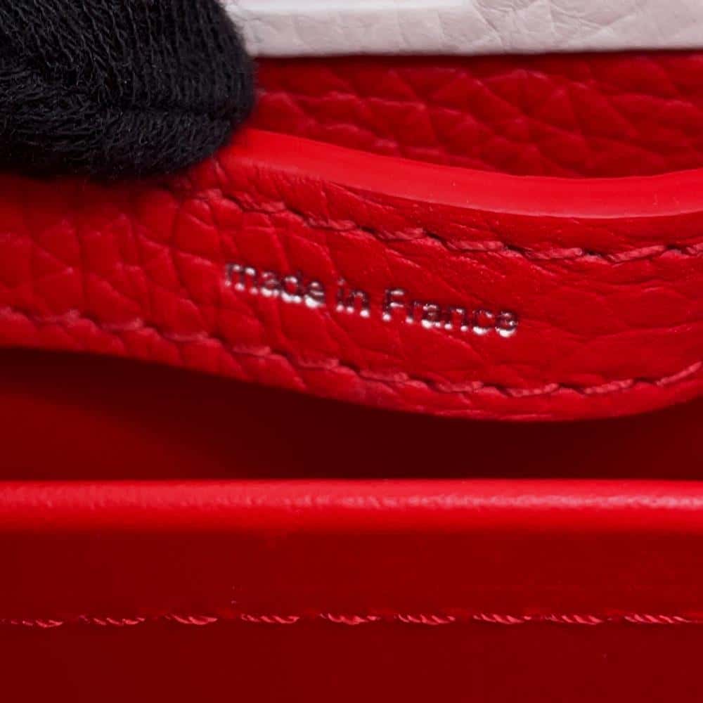 LOUIS VUITTON LV Ã— YK Capucines Red M21692 Calf Leather Infinity Dot Size MINI