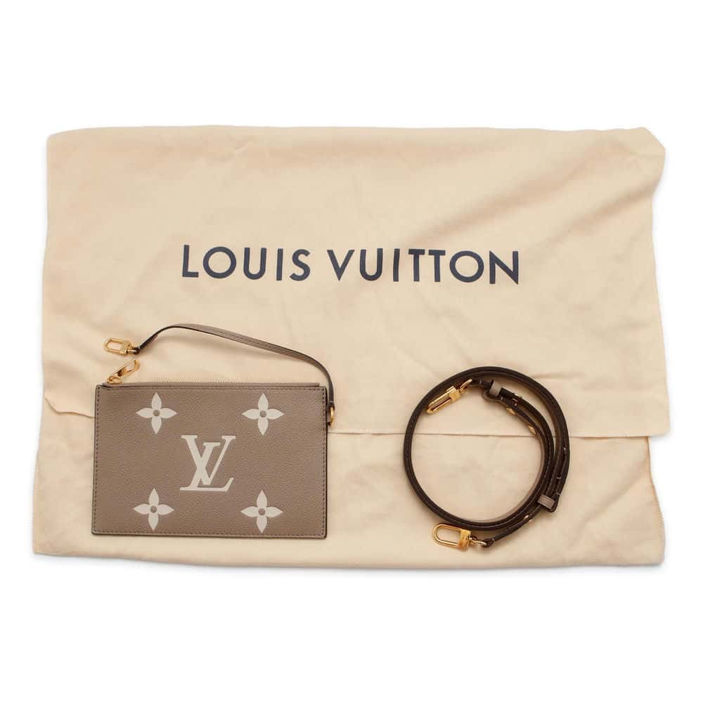 LOUIS VUITTON Neonoe Tourterelle/Claim M45555 Monogram Empreinte Leather Size MM