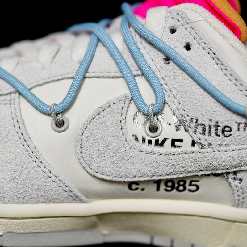 GLM - OW x Dunk (NO.38) light blue shoelace pink buckle