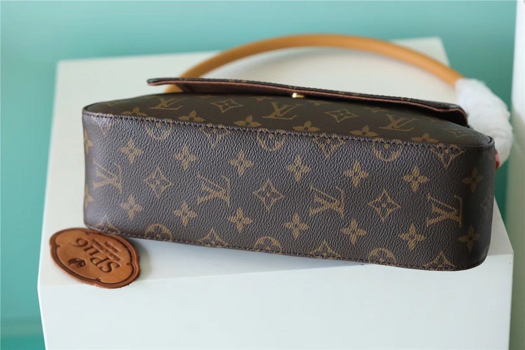 LV Mini Looping GlamIap Shoulder Bag Monogram For Women 9.4in/24cm Brown LV M51147