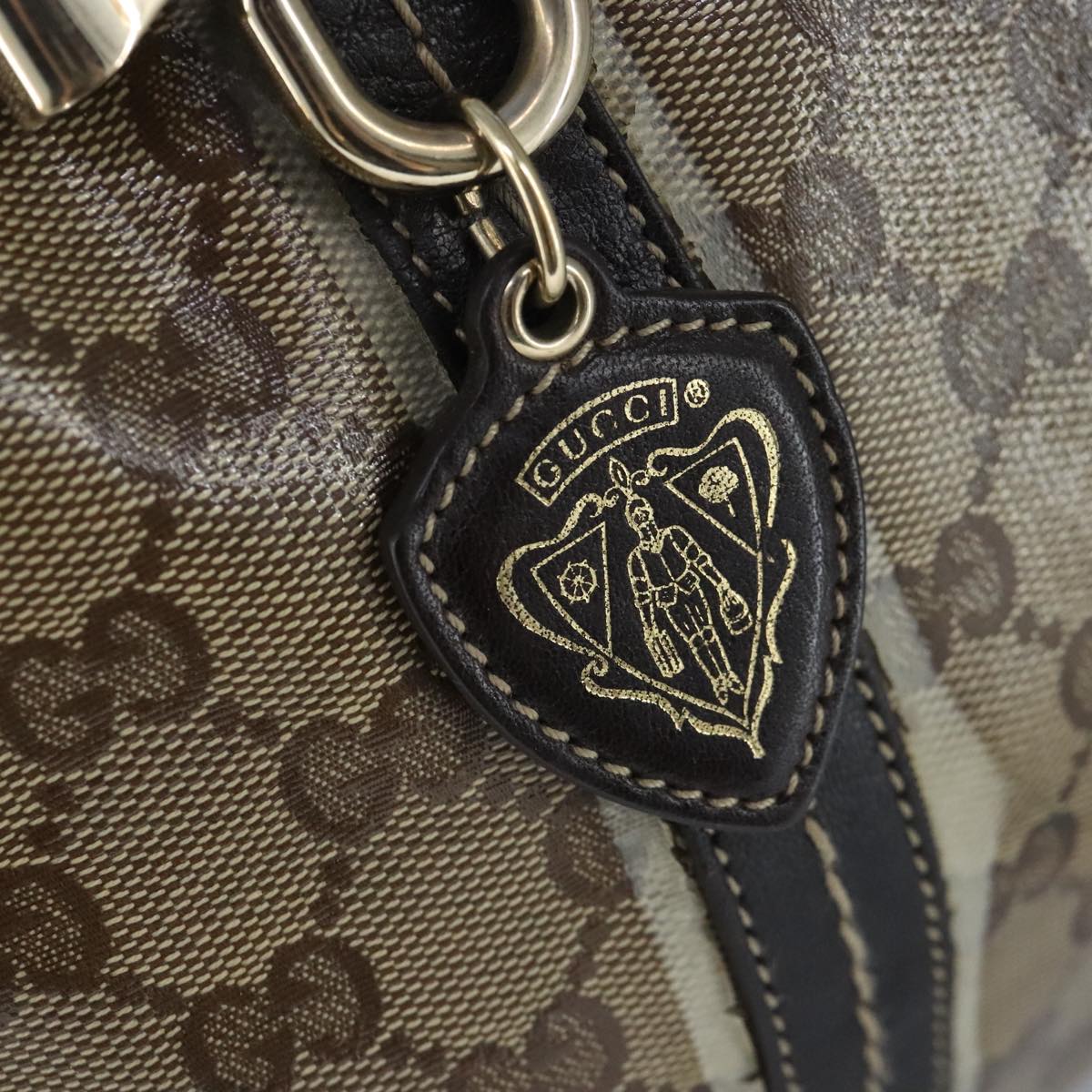 GUCCI GG crystal Hand Bag Beige Gold 181488 99035