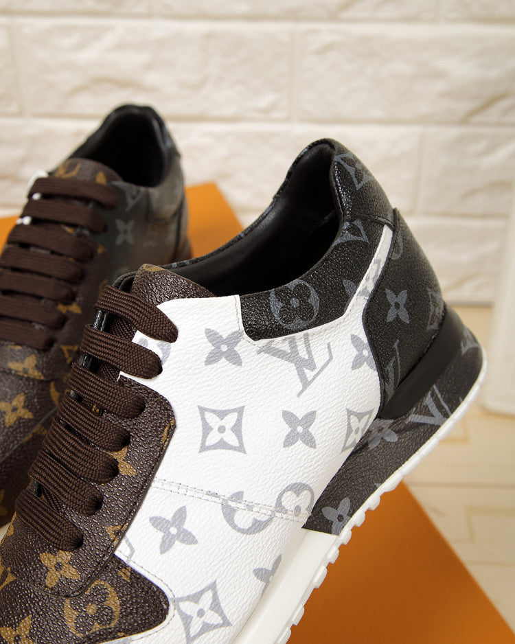 GLM - LUV GLMnogram Denim Brown And Gray Sneaker