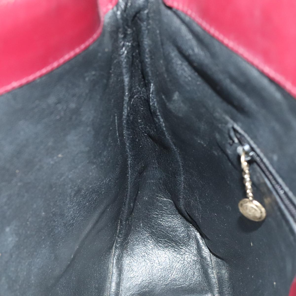 GUCCI Bamboo Hand Bag Patent leather 2way Red 99166