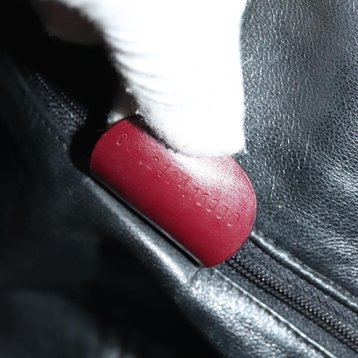 GUCCI Bamboo Hand Bag Patent leather 2way Red 99166