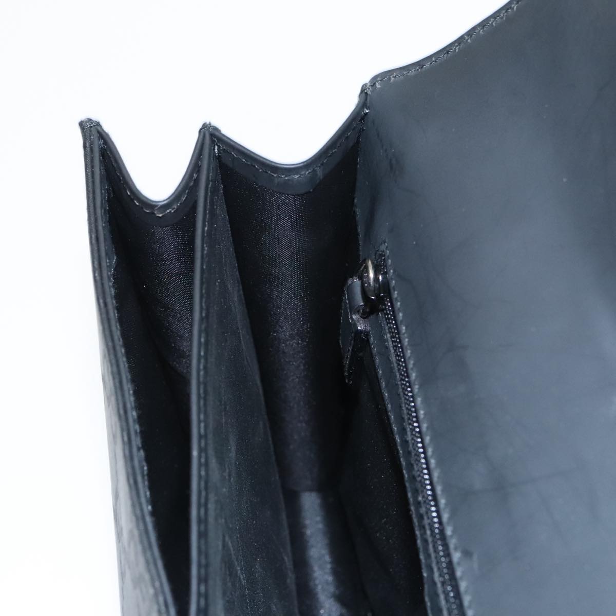 GUCCI GG Canvas Clutch Bag Black Silver 018 1600 99320