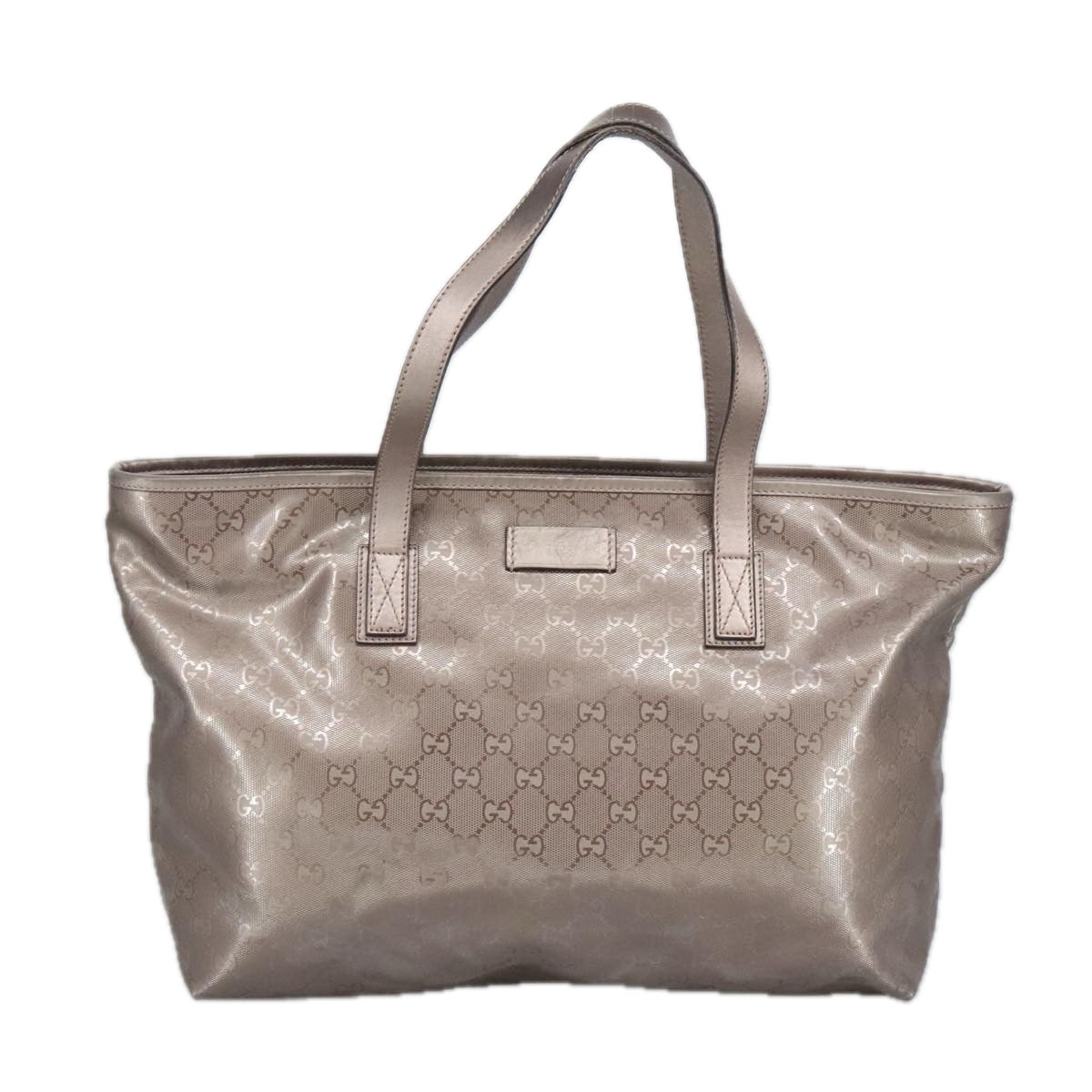 GUCCI GG Canvas Shoulder Bag Gray 327787 99346