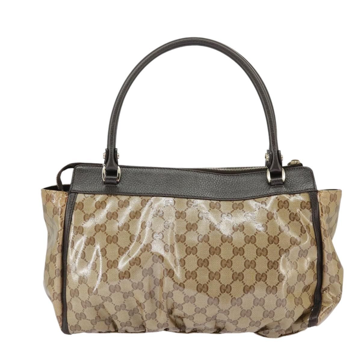 GUCCI GG Crystal Shoulder Bag Beige Gold 327787 99347