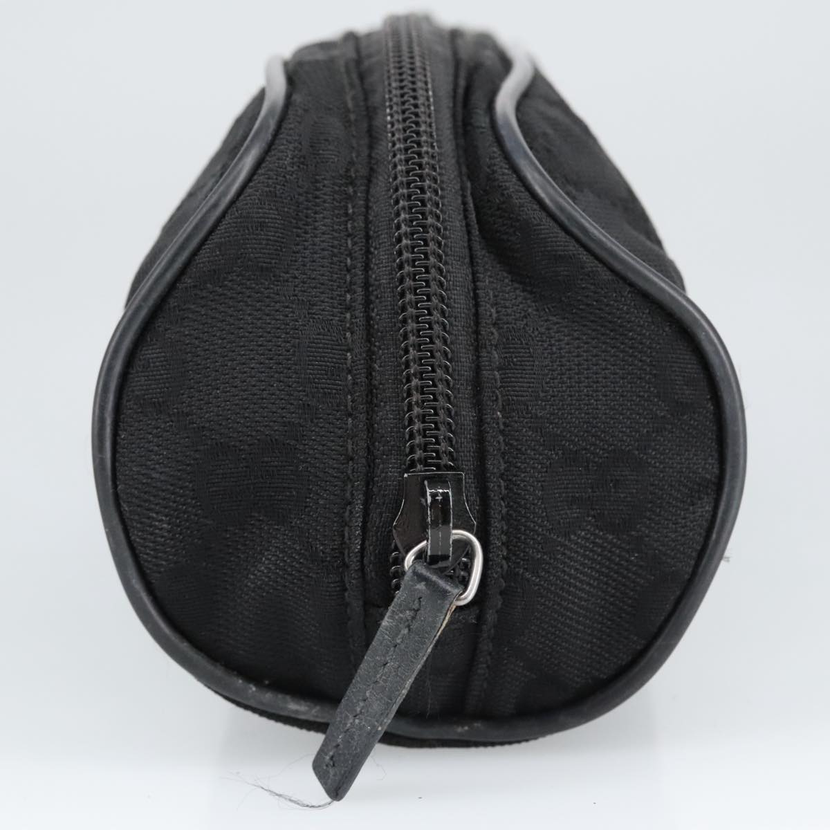 GUCCI GG Canvas Pouch Black Silver 137377 99356