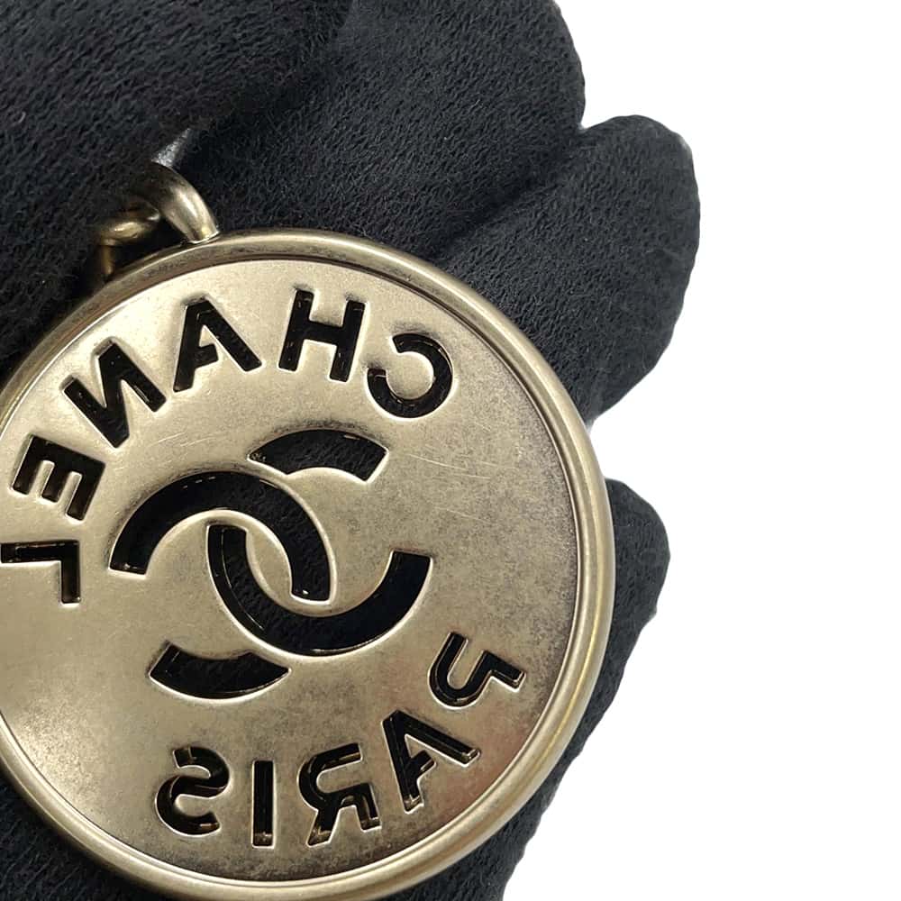 CHANEL CHANEL 22 Handbag GoldAS3261 Metallic Calf LeatherLeather Size Small